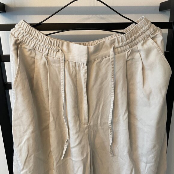 Club Monaco Relaxed Drawstring Pants – Sandstone Beige (Large) - Picture 2 of 6